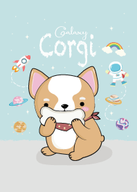 Corgi Galaxy Blue.