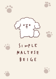 simple Maltese beige