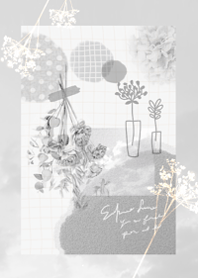 Sky and dried flowers15