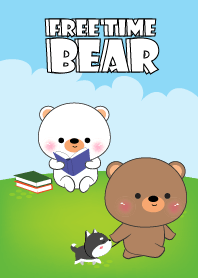Free Time Bear & White Bear