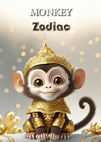 Monkey golden Zodiac 12 sign