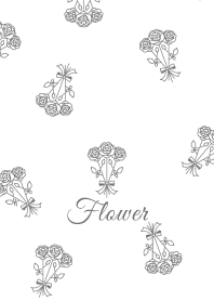 Flower 012-2 (Rose/White)