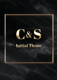 [ C&S ]  Initial Theme Gold Black