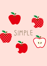 りんご　シンプルかわいい