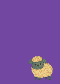 purple ひつじのおでかけ