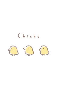 小雞 / white beige