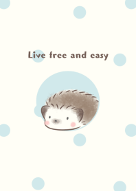 Hedgehog -slow living- (blue)