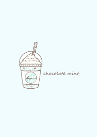Chocolate mint frappe -blue-
