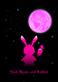 Pink Moon and Rabbit