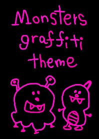 Monsters graffiti theme 3