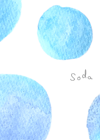 Soda bubble theme. watercolor *