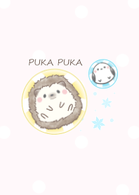 Hedgehog and Shimaenaga -swim ring- pk2