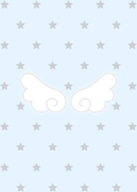 Star Pattern & Wishcore(gray pale blue)
