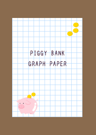 PIGGY BANK GRAPH PAPER/BROWN