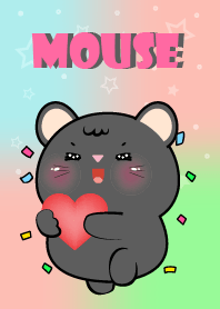 Cute Baby Black Mouse  Theme
