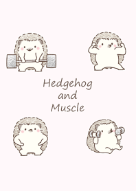 Hedgehogs and Working Out (pink)