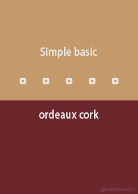 Simple basic ボルドー コルク