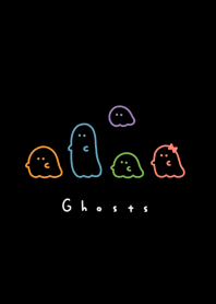 5 ghosts-black neon.