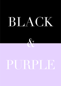 black & purple .