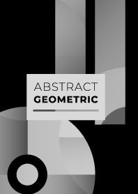 Abstract Geometric Rectangle Black