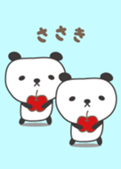 可愛的熊貓主題為 Sasaki / 佐佐木