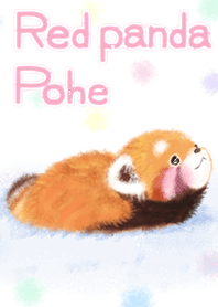 レッサーパンダのポへ♡ふわふわパステル