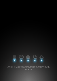 SAXE BLUE BLACK LIGHT ICON THEME