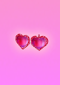 Heart Mirror Red