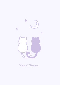Cat & Moon 2/blue purple skin