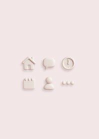 柔柔的簡單 - pink white.