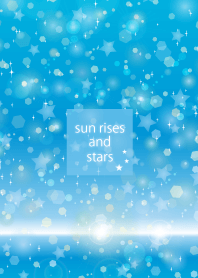 light blue and stars