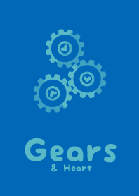Shape Gears&Heart cobalt blue