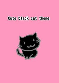 Cute black cat theme