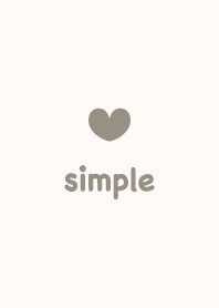 シンプルハート2＊ベージュ