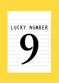 LUCKY NUMBER 9 NOTEBOOK-GREEN-YELLOW
