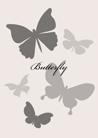 Butterflies flying(beige)