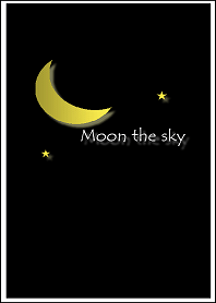 moon the sky