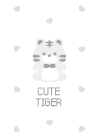 Cute Tiger Pattern white