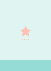 Simple Lucky Star/Ivory & Blue Green