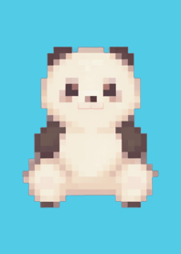 パンダのドット絵のきせかえ Blue 03