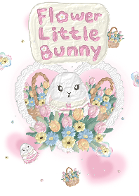 Flower little bunny (pink ver.)
