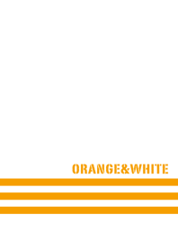 Simple Orange & White No.8-2