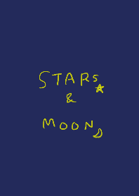 月と星 moon and star 夜空