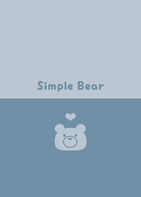 Simple Bear -Smoky Blue-*