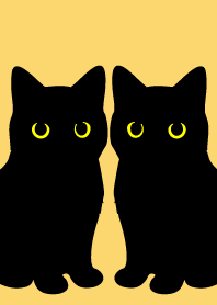 Black Cat Holiday11 on light yellow