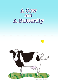 A Cow and A Butterfly