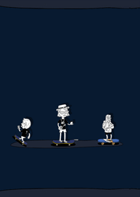 Play Skateboard on the beach