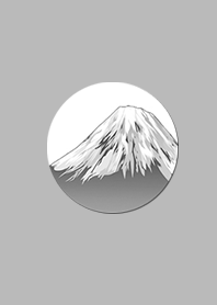 Simple Japanese gray Mt. Fuji