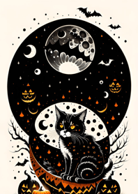 halloween cat 6D0349