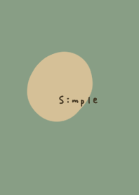 Stylish green and beige. SIMPLE.